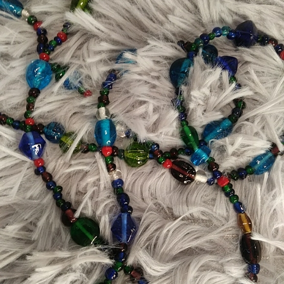 Vintage glass bead necklaces - Picture 4 of 7